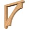 Ekena Millwork Westlake Arts and Crafts Smooth Bracket w/ Offset Brace, Western Red Cedar, 5 1/2"W x 42"D x 42"H BKT0604X42X42WTL03SWR - alternate 1
